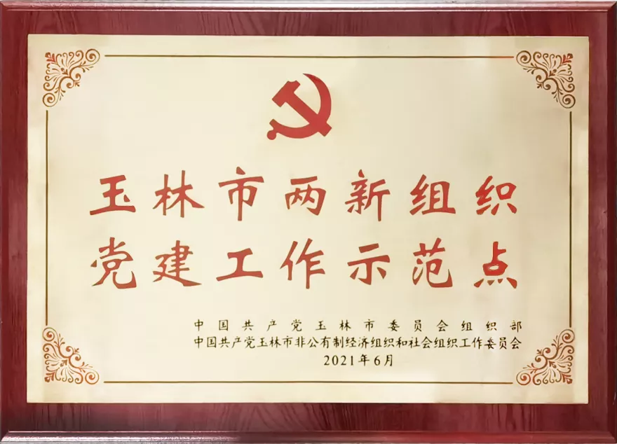 2021年6月 玉林市两新组织党建工作示范点